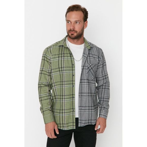 NWT Trendyol Men Regular fit Shirt collar Woven Shirt - Picture 5 of 11